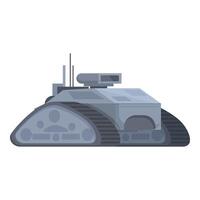 illustratie van een cartoonstijl leger tank geïsoleerd Aan een wit achtergrond vector