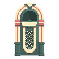 kleurrijk illustratie van een klassiek retro jukebox, perfect voor nostalgisch en musical thema's vector