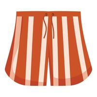 gestreept strand shorts illustratie vector