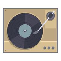 wijnoogst vinyl Vermelding speler illustratie vector