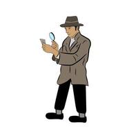 detective Mens illustratie vector