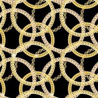 gouden ketting sieraden naadloze patroon achtergrond. vector illustratie