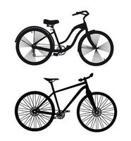 fiets silhouet. vector illustrator