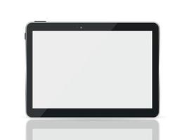 zwarte tablet pc vectorillustratie vector