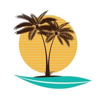 palmblad vectorillustratie vector