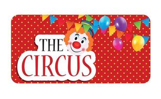 de circus banner vectorillustratie vector