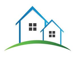 huizen logo vector illustratie
