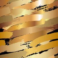 goud borstel beroertes naadloos patroon ontwerp vector