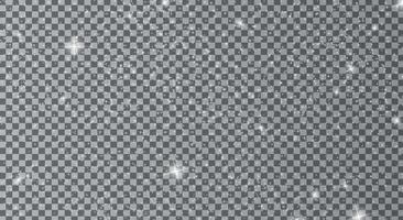 realistische sterrenhemel met heldere sterren op een transparante hemel. vector illustratie