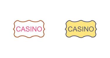 casino teken icoon ontwerp vector