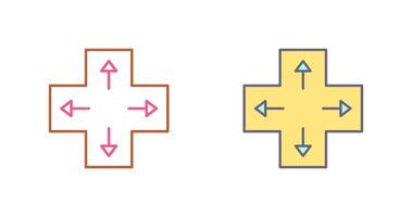 uniek richting sleutels icoon ontwerp vector