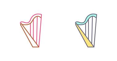 harp icoon ontwerp vector