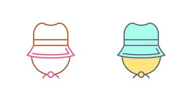 camping hoed icoon ontwerp vector