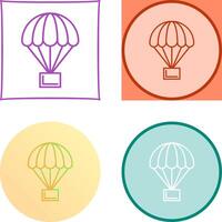 parachute pictogram ontwerp vector