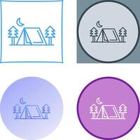 tent icoon ontwerp vector