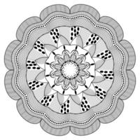 cirkelvormig patroon in de vorm van een mandala vector