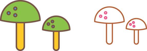 champignons icoon ontwerp vector