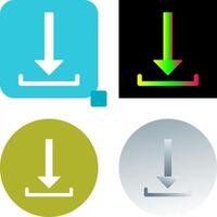 uniek downloaden icoon ontwerp vector