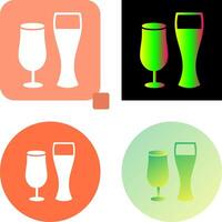 uniek bier bril icoon ontwerp vector
