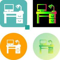 bureau pictogram ontwerp vector