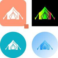 tent icoon ontwerp vector