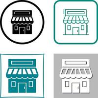 kleinhandel plaats icoon ontwerp vector