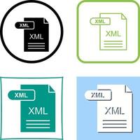 xml icoon ontwerp vector