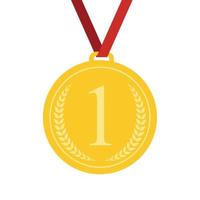 kunst plat medaille icoon voor web. medaille icoon app. medaille icoon beste. medaille pictogram teken. medaille icoon 1 eerste plaats goud. vector