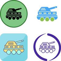 infanterie tank icoon ontwerp vector