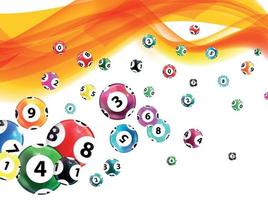 overwinningsbal voor het loterijspel. Jackpot. vectorillustratie. vector