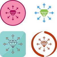 diamant pictogram ontwerp vector