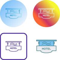 hotel teken icoon ontwerp vector