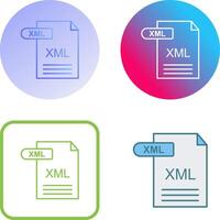 xml icoon ontwerp vector