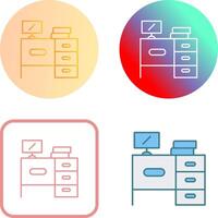 bureau pictogram ontwerp vector