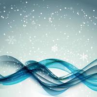 abstracte Kerstmis en Nieuwjaar Golf achtergrond met verlichting, bomen sneeuwvlokken. vector illustratie