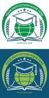 onderwijs logo en school- insigne ontwerp sjabloon vector