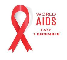 wereld Aids Dag. 1 dec. vectorillustratie. vector