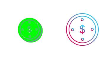 dollar munt icoon ontwerp vector