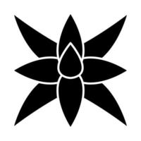 Fox staart agave glyph pictogram. Zuid-Amerikaanse woestijnplant. agave verzwakken. exotische bloem. silhouet symbool. negatieve ruimte. vector geïsoleerde illustratie