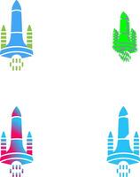 ruimte shuttle icoon ontwerp vector