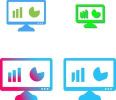 uniek analytics icoon ontwerp vector