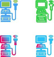 echografie machine icoon ontwerp vector