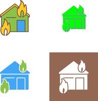 uniek brand consumeren huis icoon ontwerp vector