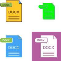 docx icoon ontwerp vector