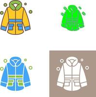 winter jasje icoon ontwerp vector