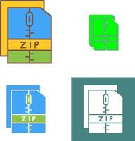 ritssluiting het dossier icoon ontwerp vector