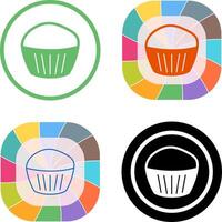 chocola muffin icoon ontwerp vector