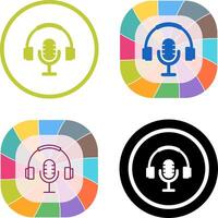 podcast icoon ontwerp vector