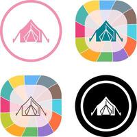 tent icoon ontwerp vector