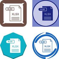 xlsx icoon ontwerp vector